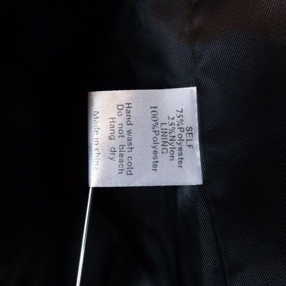 Mod Ref Blazer Womens S Black Twill Longline Open Front Jacket Minimalist Preppy - Picture 9 of 10